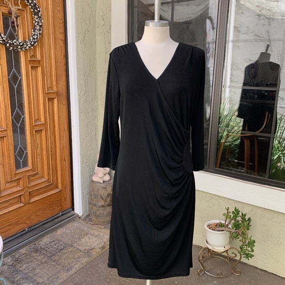SLINKY BRAND Women's Faux Sarong Dress Size Large - Picture 1 of 7